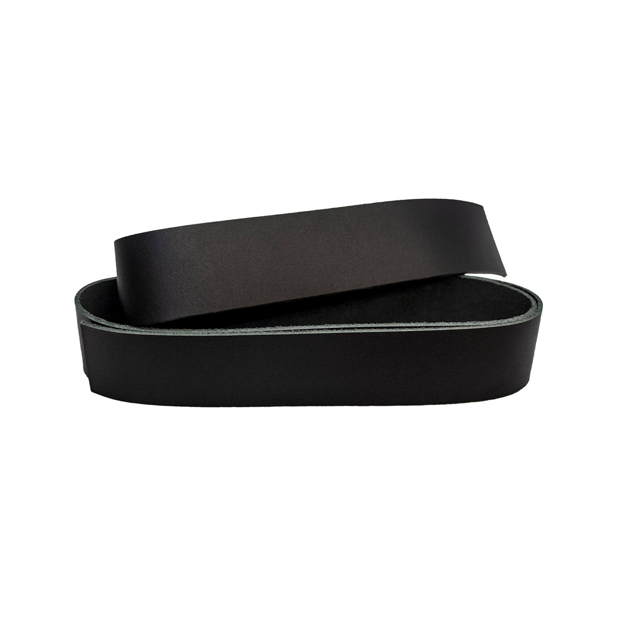 Black Leather Belt Strap by ArtMinds™